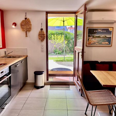 Appartement Deux Pieces Donnant Sur Un Jardin Antibes Dış mekan fotoğraf